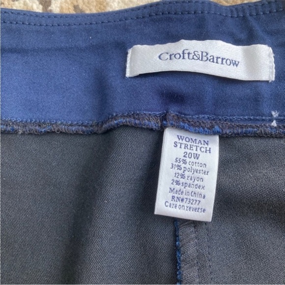 Croft & Barrow Polished Capri Pants plus size 20 - Picture 4 of 5